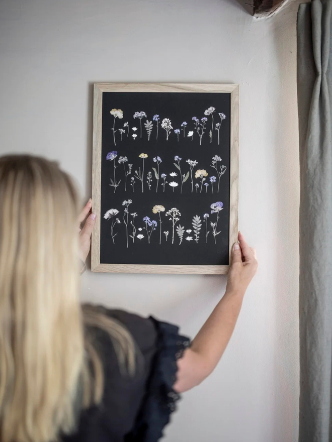 pressed wildflower framed print