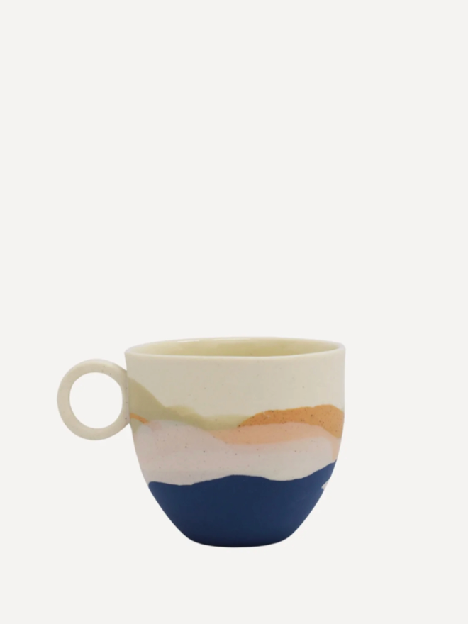 Shore Dreamlands Espresso Cup. A cup from the Shore Dreamlands collection, showing typical decoration.