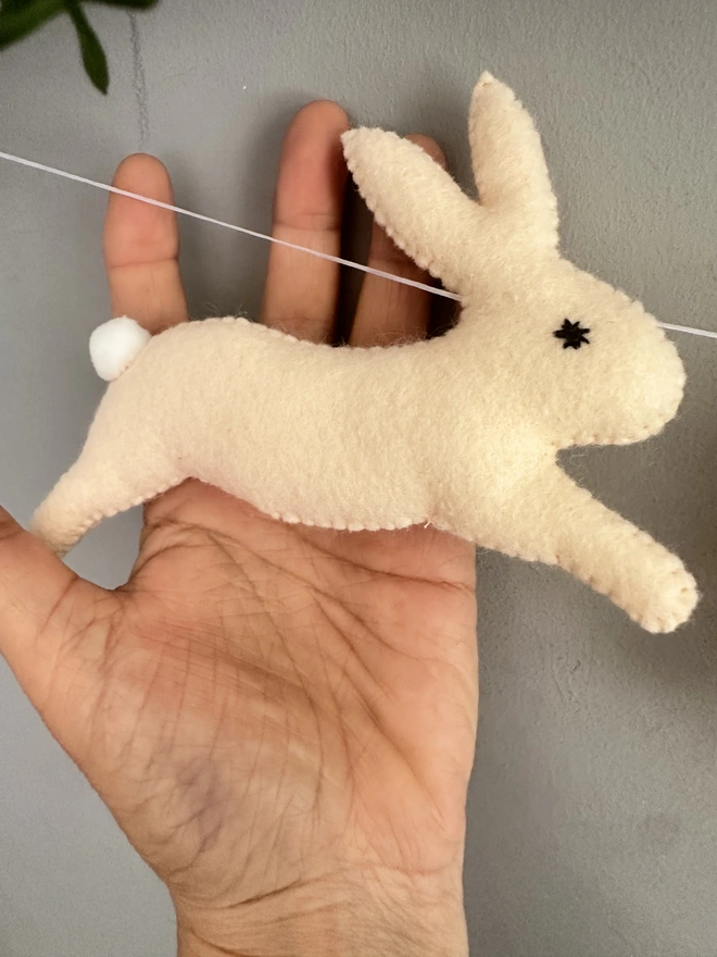 Bunny for name garland