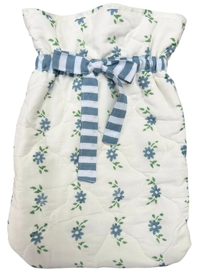 Petit Blue Flower Hot Water Bottle Cover