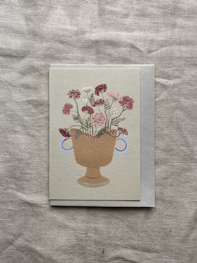 Queen Annes Lace on greetings card