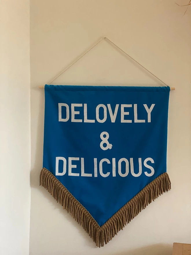 delovely and delicious handmade wall hanging