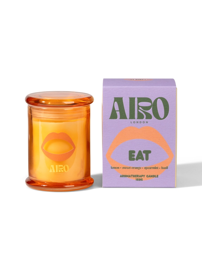 AIRO EAT Mini candle with lemon, mint, basil and orange
