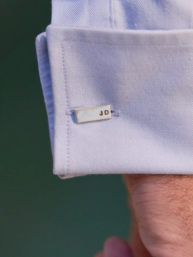 Personalised sterling silver cufflinks