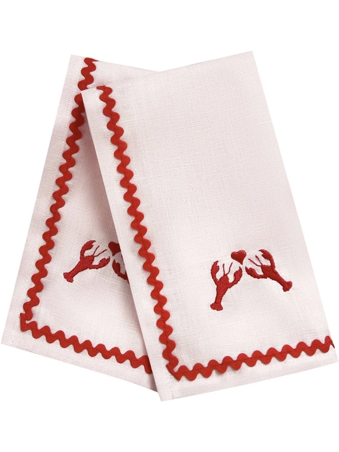 Personalised Be My Lobster Cocktail Napkins (Set Of 2)