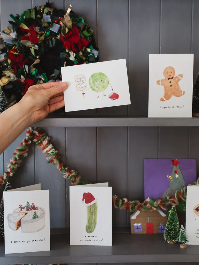 Foodie Christmas Cards 