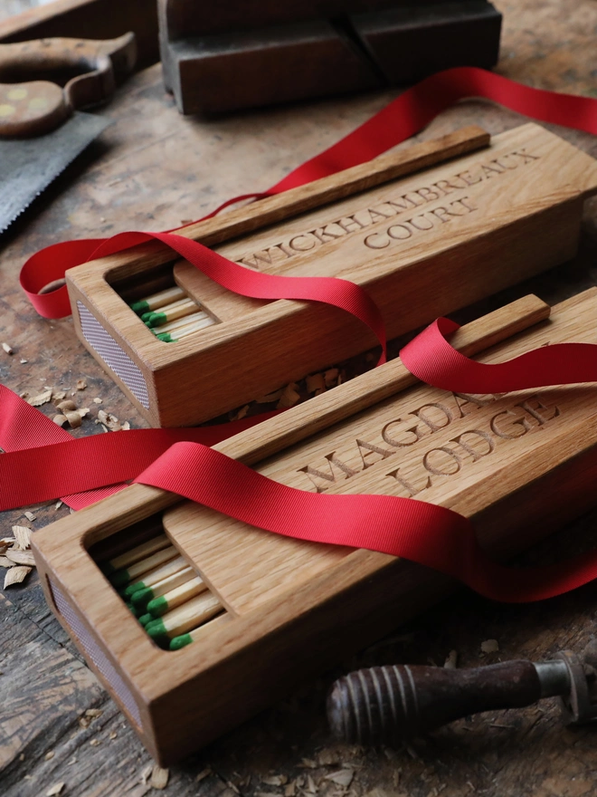 Extra long matchboxes