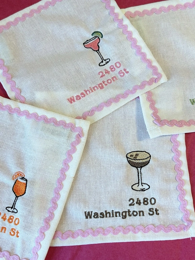Cocktail Cocktail Napkins (Set Of 4)