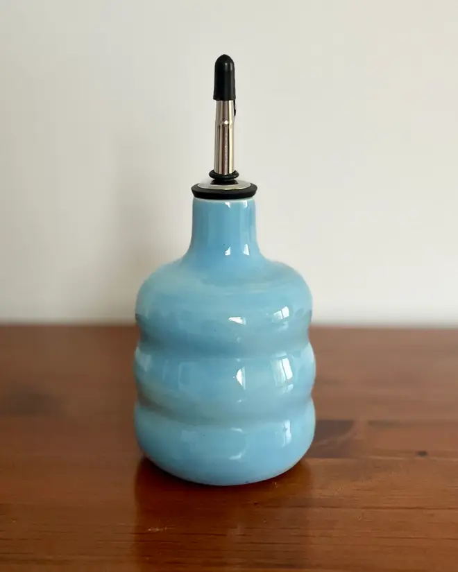 Ceramic Oil Pourer Bottle sky blue