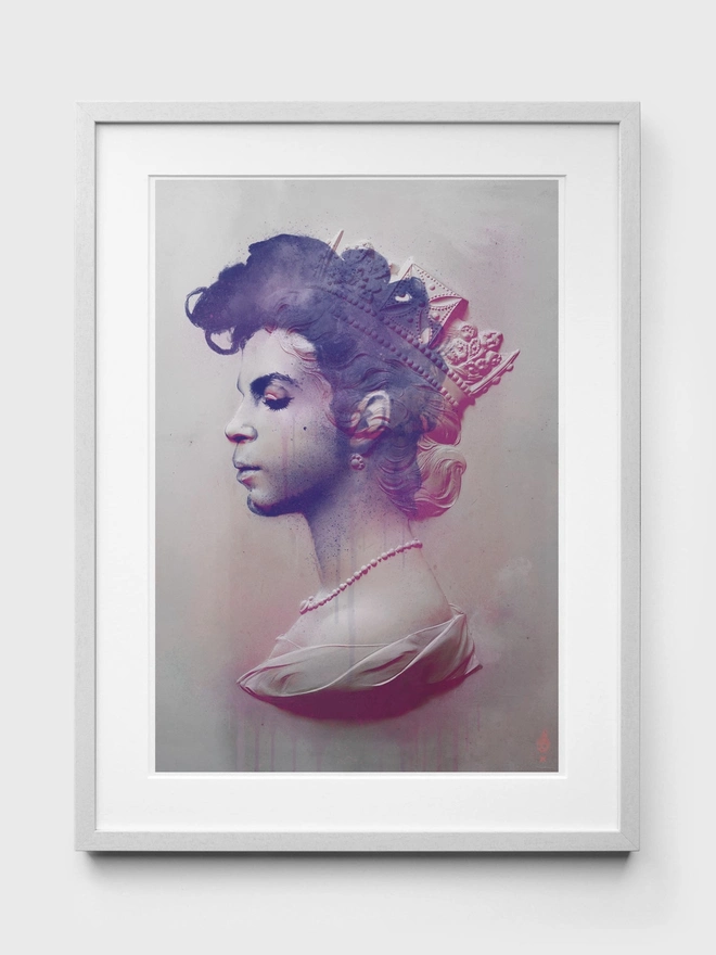 Prince Pink - White Frame
