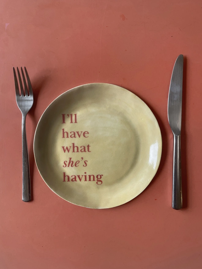 When Harry Met Sally – 'I'll Have What She's Having' Plate