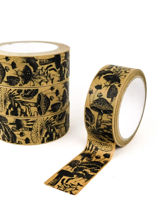 mushroom print paper tape