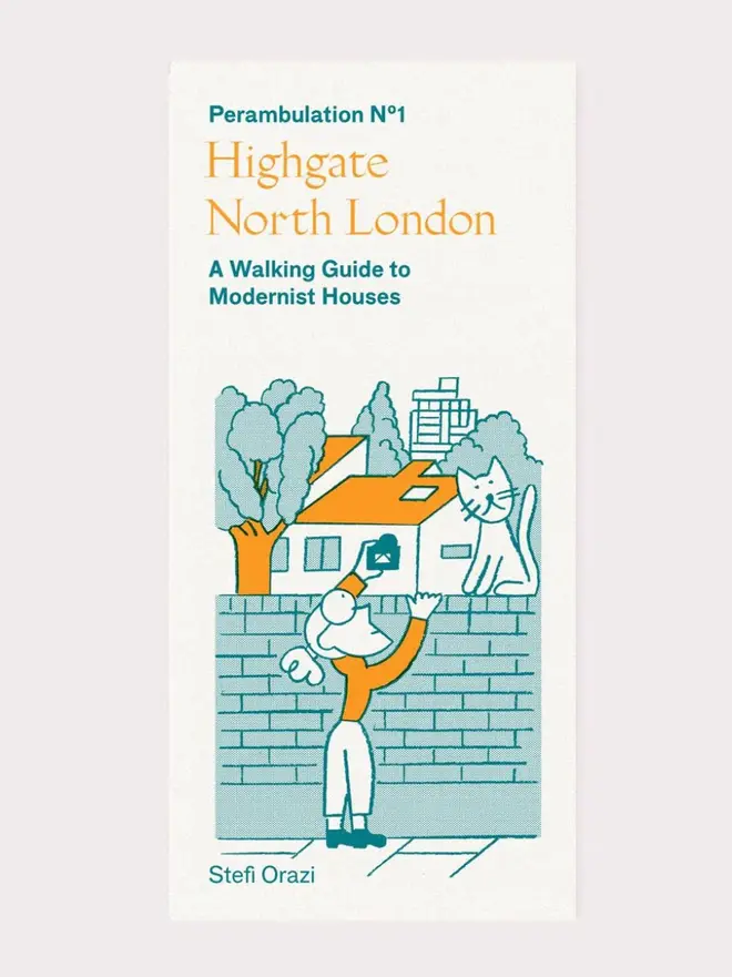 highgate london walking guide. a paper walking map of north london.