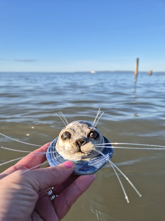 Seal Ceramic Sculpture 