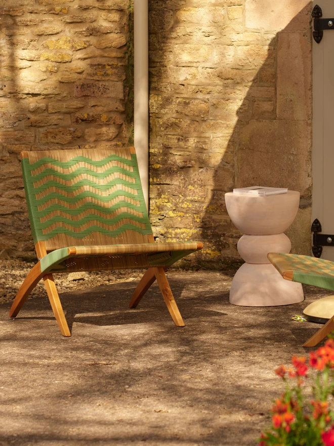 Mineral green lounge chair main image
