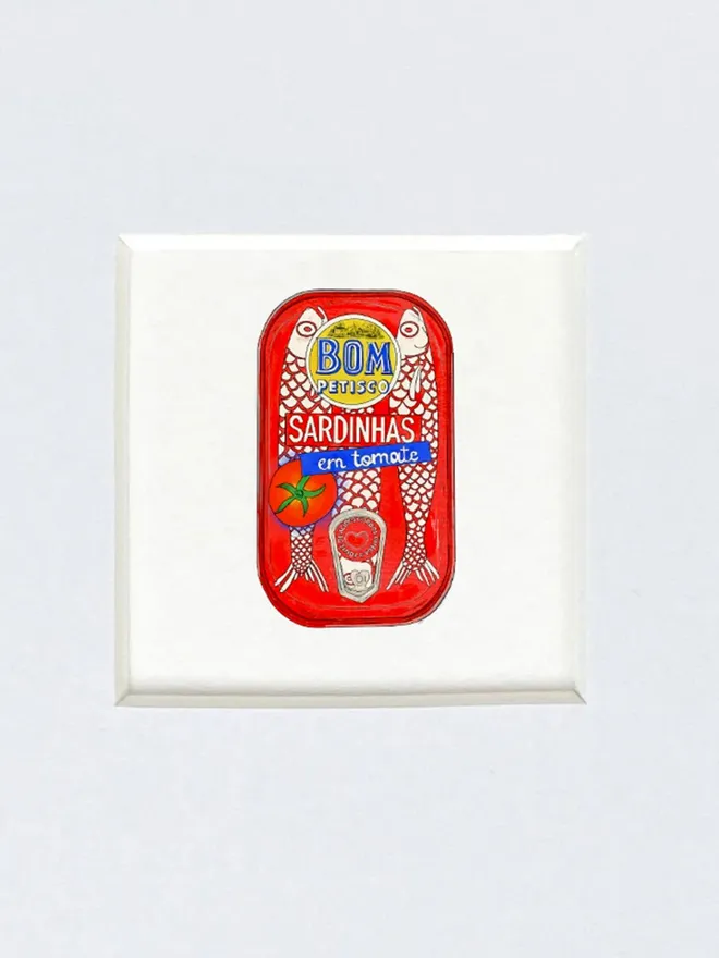 Bom Petisco Red Tinned Fish Tiny Print