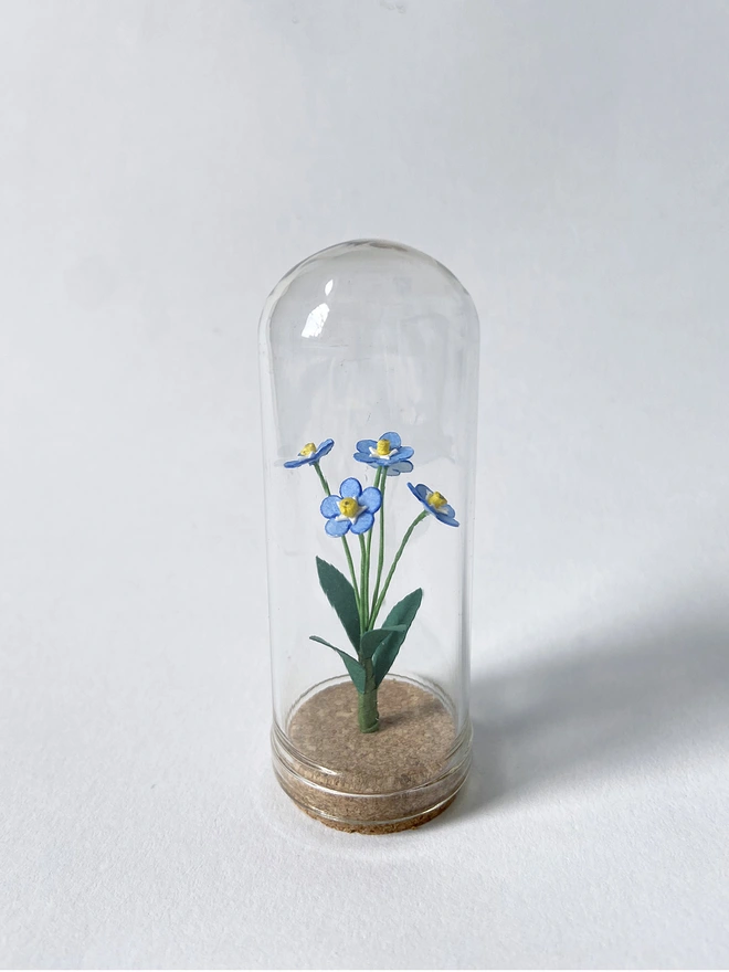 Handmade Mini Forget-me-not Dome