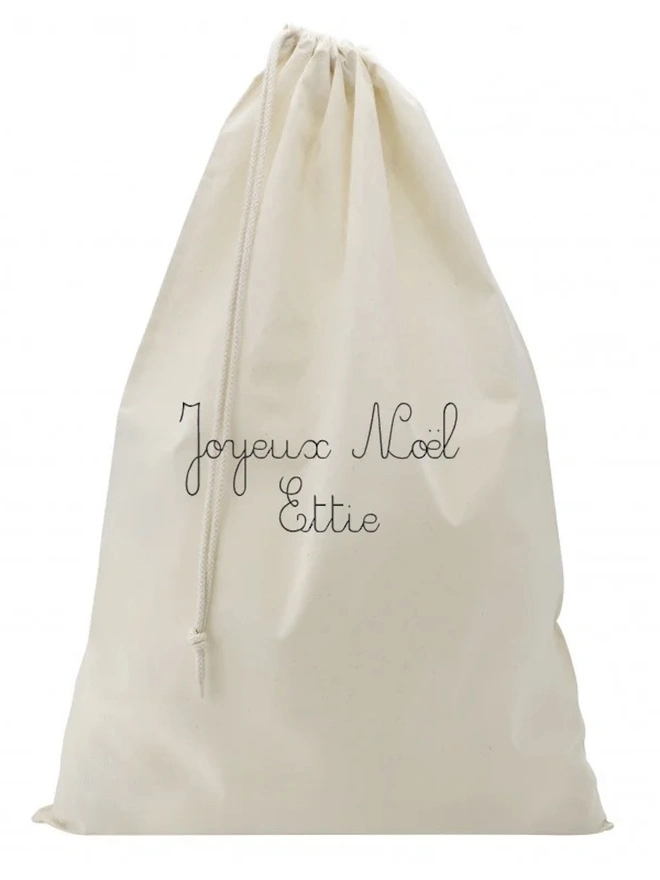 'Joyeux Noel' Pépé & Santa Can-Can Christmas Bag