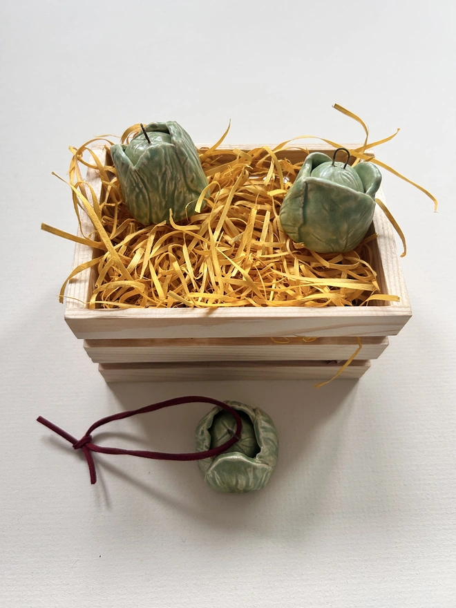 brussel sprout tree ornament