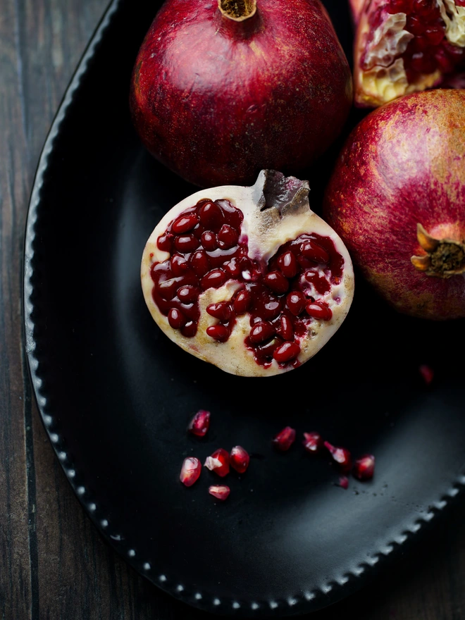 1/2 Pomegranate Candle 