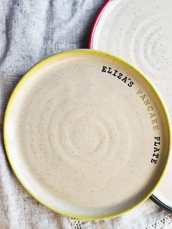 Personalised Wheel-Thrown Dinner Plate