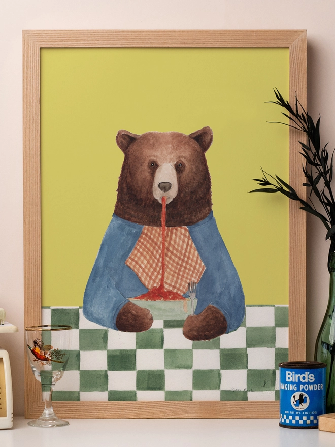 Papa Delle Bear Print