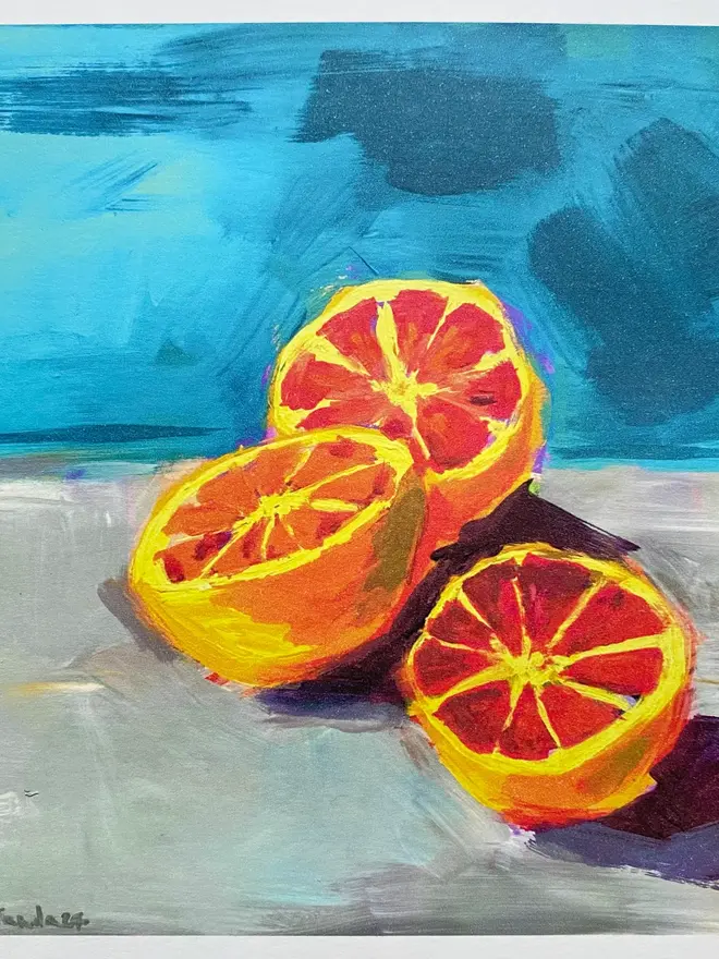 blood orange wall art print