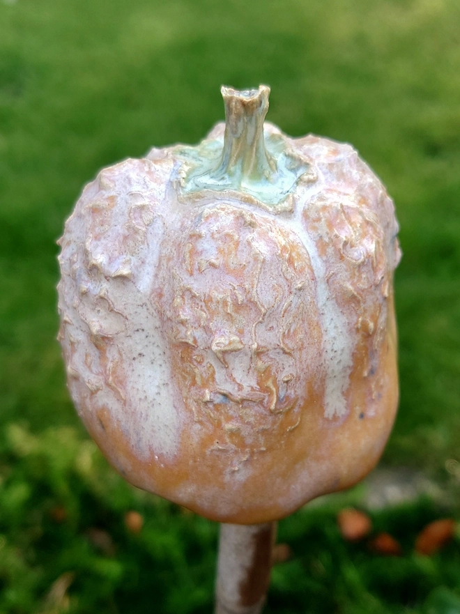 Pumpkin cane topper home decor