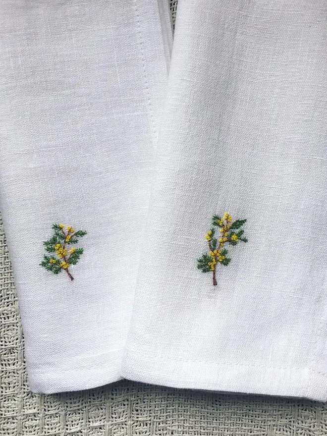 Blooming Beautiful Mimosa Napkin (Set Of 2)