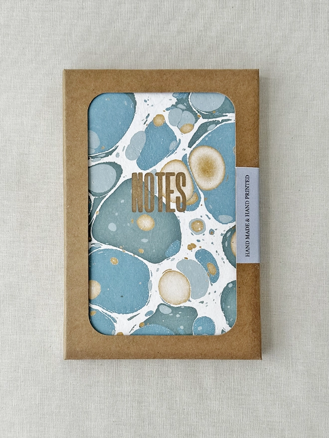 Sea Green marble notebook