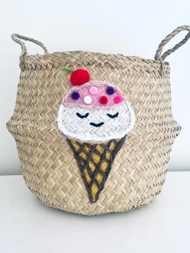Ice Cream Belly Basket