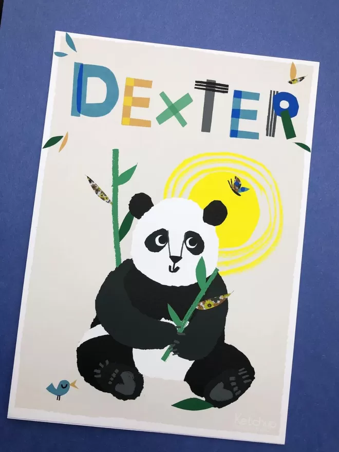 Personalised Panda Print