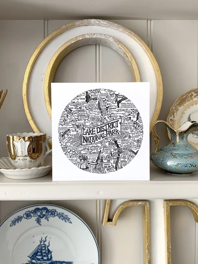 Lake District greetings card