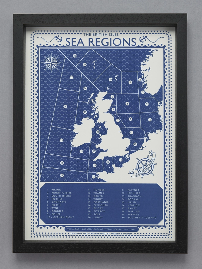 sea regions print
