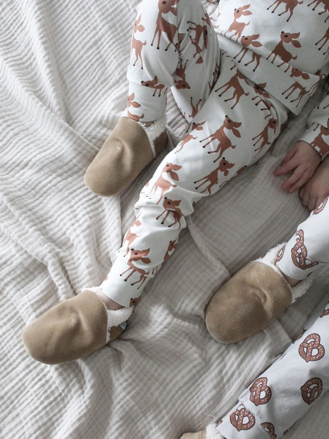 Christmas Baby Reindeer Organic Cotton Pyjamas