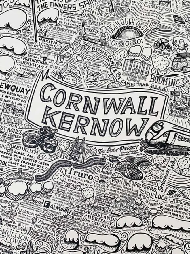 Cornwall Poster Wall Art Print Zoom 2
