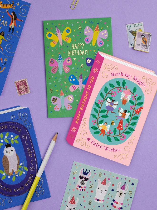 'Birthday Magic & Fairy Wishes' Book Birthday Card