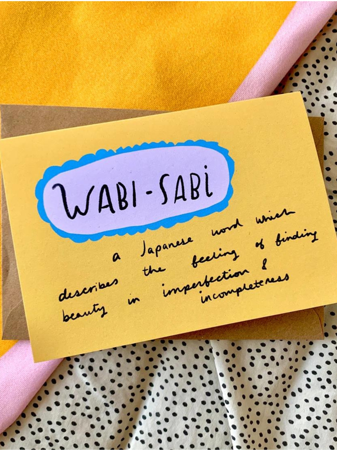 Wabi-Sabi Greetings Card