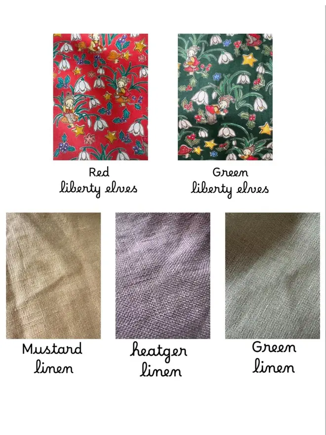Christmas Eve Box fabric options