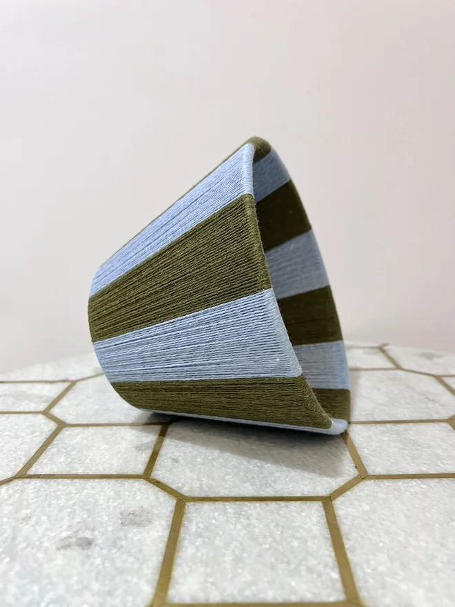 Sweet Pea The Olive Green And Light Blue Stripe String Lam