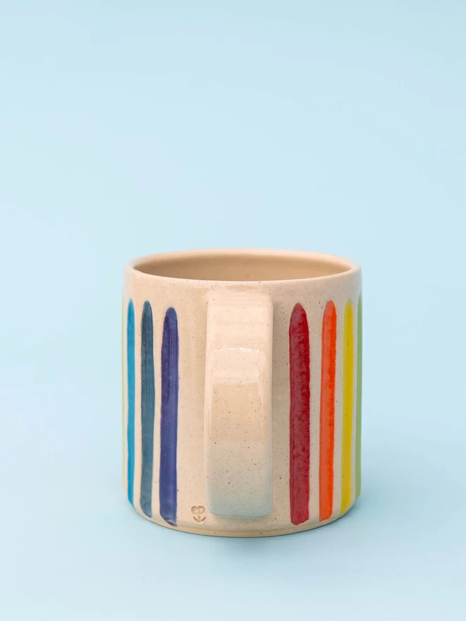 Rainbow ceramic mug
