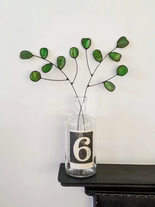 Stained Glass Eucalyptus Stem