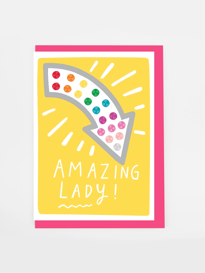 amazing lady arrow mothers day card