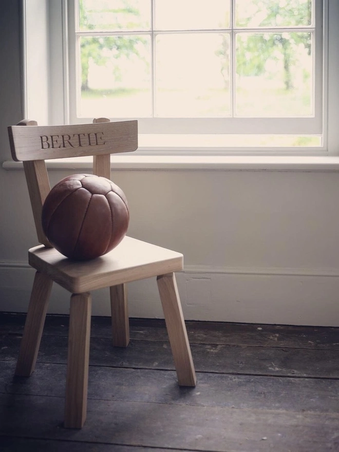 Personalised Oak Children's Chair