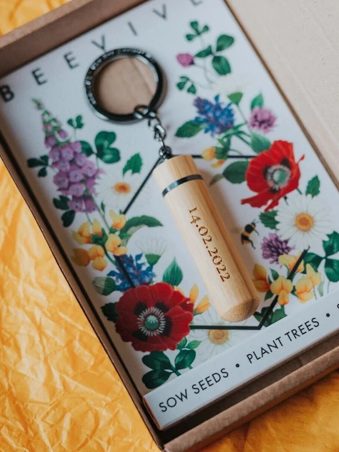 Bee Revival Kit Dual Use Keyring Bamboo Edition