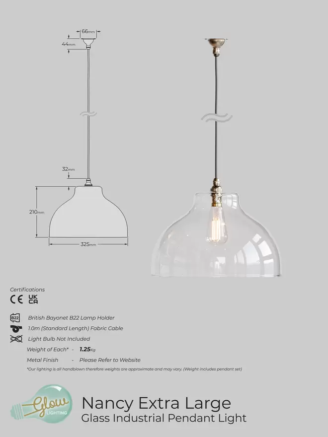 Large Nancy Specification sheet 