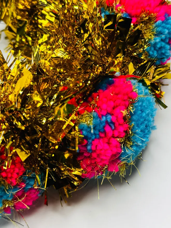 Pom Pom headband tinsel headband pink headband Pom Pom festival headband party headband gold tinsel headband LGBTQ headband lgbtq festival pride 