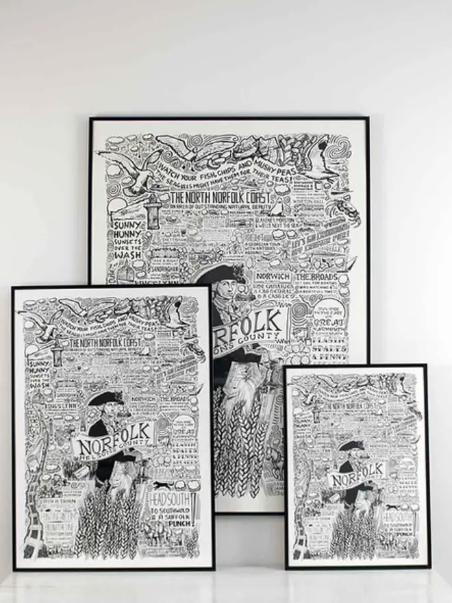 Norfolk Poster Wall Art Three