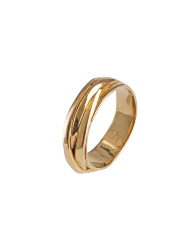 Tangle golden ring