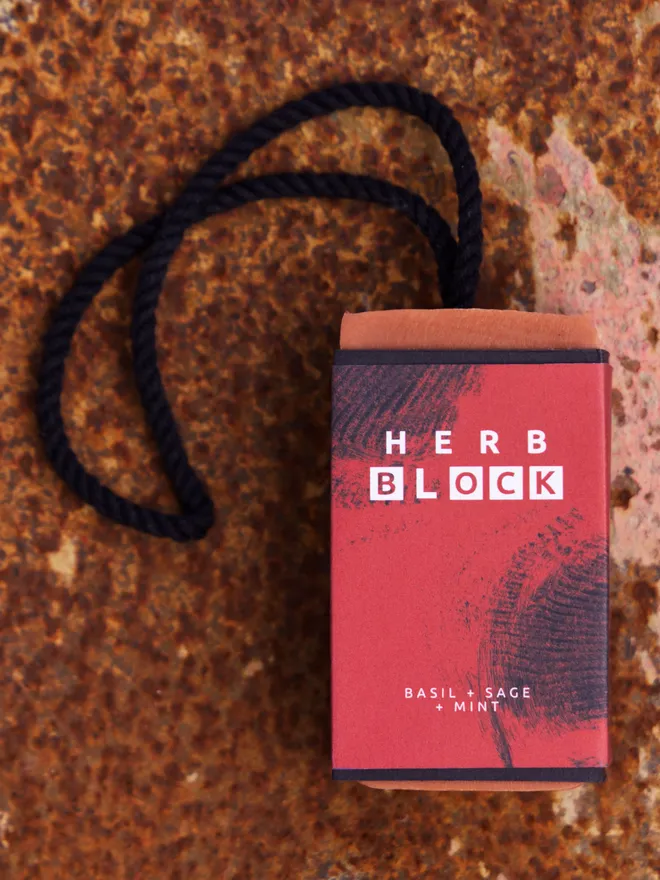Basil, Sage & Mint Herb Block Soap Bar